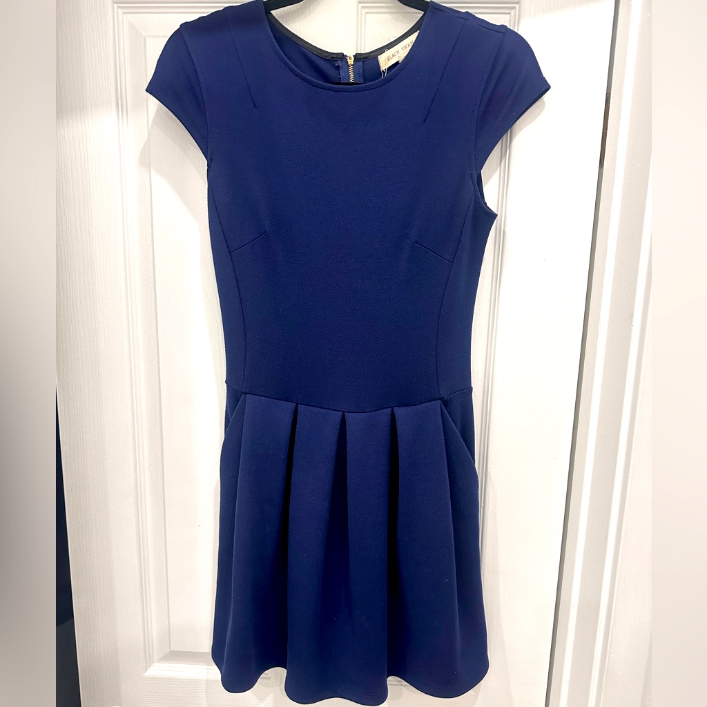 Black Swan Cap Sleeve Babydoll Dress
